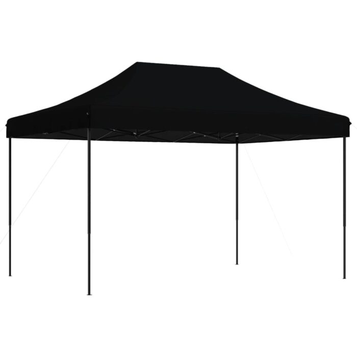 Tente de réception pliable escamotable noir 410x279x315 cm – Image 3