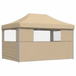 Tente de réception pliable escamotable avec 3 parois latérales – Image 3
