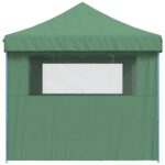 Tente de réception pliable escamotable 3 parois latérales vert – Image 2