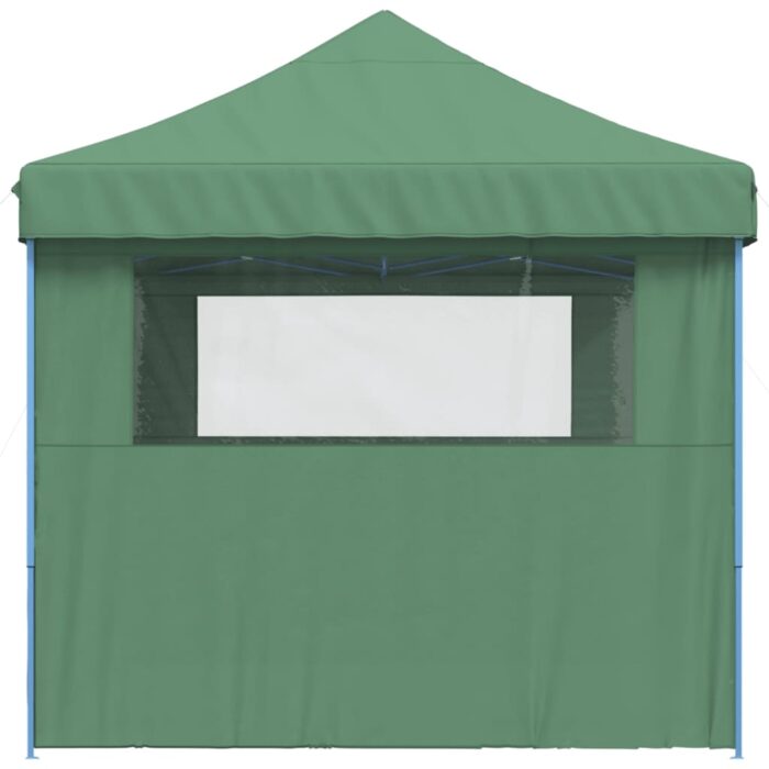 Tente de réception pliable escamotable 3 parois latérales vert – Image 2