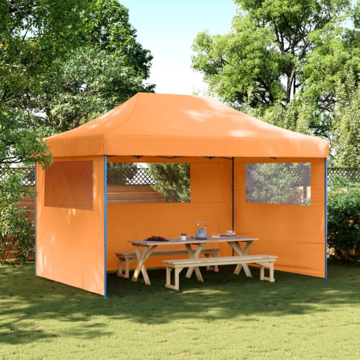 Tente de réception pliable escamotable avec 3 parois latérales – Image 1