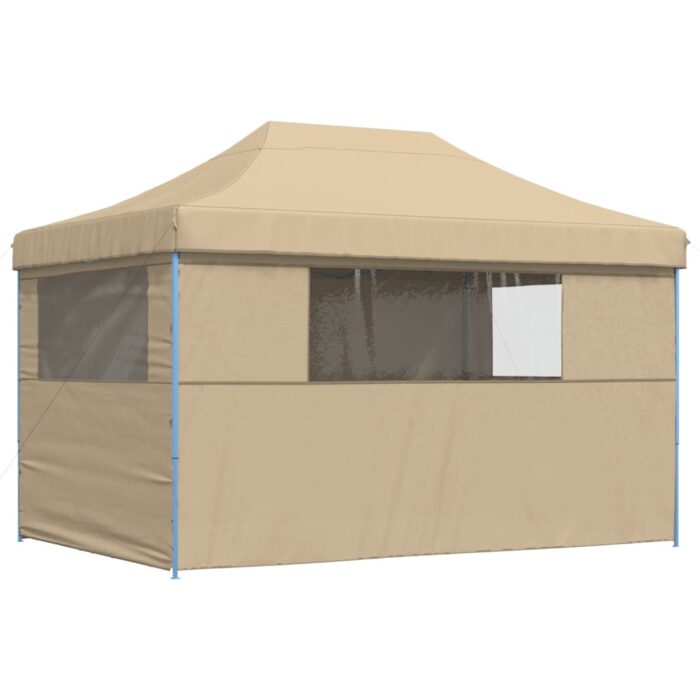 Tente de réception pliable escamotable avec 4 parois latérales – Image 3