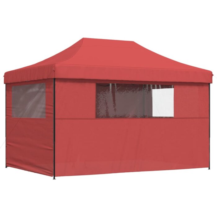 Tente de réception pliable escamotable avec 4 parois latérales – Image 3