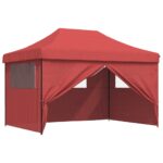 Tente de réception pliable escamotable avec 4 parois latérales – Image 5