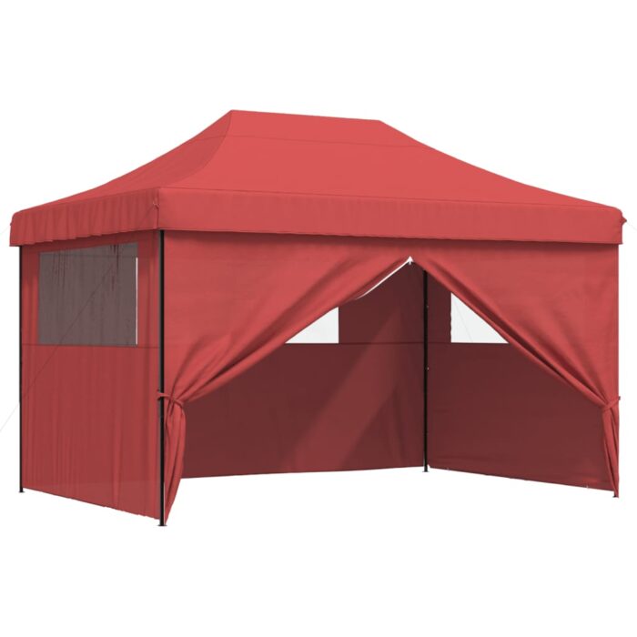 Tente de réception pliable escamotable avec 4 parois latérales – Image 5