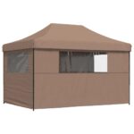 Tente de réception pliable escamotable avec 4 parois latérales – Image 3