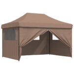 Tente de réception pliable escamotable avec 4 parois latérales – Image 5
