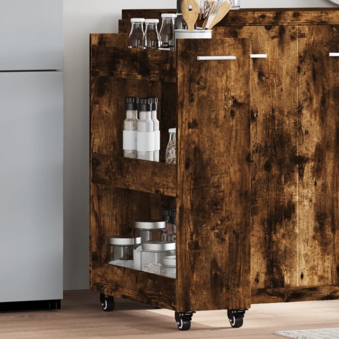 VXL8721012493216_m_en_hd_1.jpg Armoire avec roues chêne fumé 60x22x79 cm bois d'ingénierie – Image 1