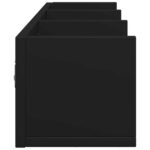 Armoires murales 2 pcs noir 75x18x16,5 cm bois d'ingénierie – Image 5