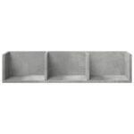 Armoires murales 2pcs gris béton 75x18x16,5cm bois d'ingénierie – Image 3
