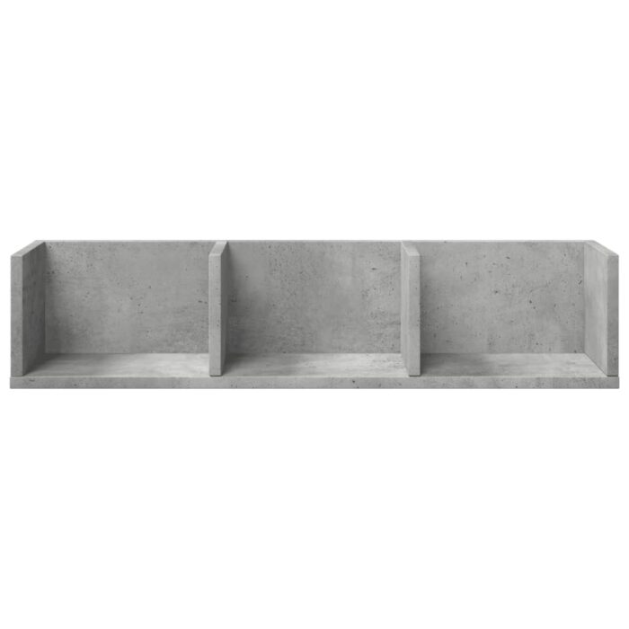 Armoires murales 2pcs gris béton 75x18x16,5cm bois d'ingénierie – Image 3