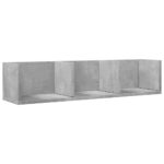 Armoires murales 2pcs gris béton 75x18x16,5cm bois d'ingénierie – Image 4