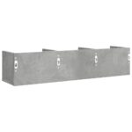 Armoires murales 2pcs gris béton 75x18x16,5cm bois d'ingénierie – Image 6