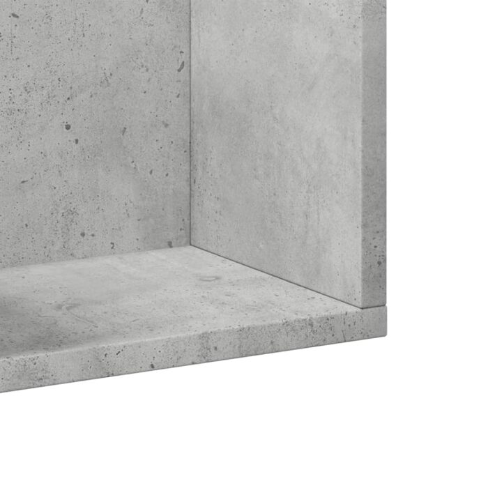 Armoires murales 2pcs gris béton 75x18x16,5cm bois d'ingénierie – Image 7