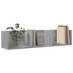 Armoires murales 2pcs sonoma gris 75x18x16,5 cm bois ingénierie – Image 2