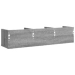 Armoires murales 2pcs sonoma gris 75x18x16,5 cm bois ingénierie – Image 6