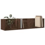 Armoires murales 2pcs chêne marron 75x18x16,5cm bois ingénierie – Image 2