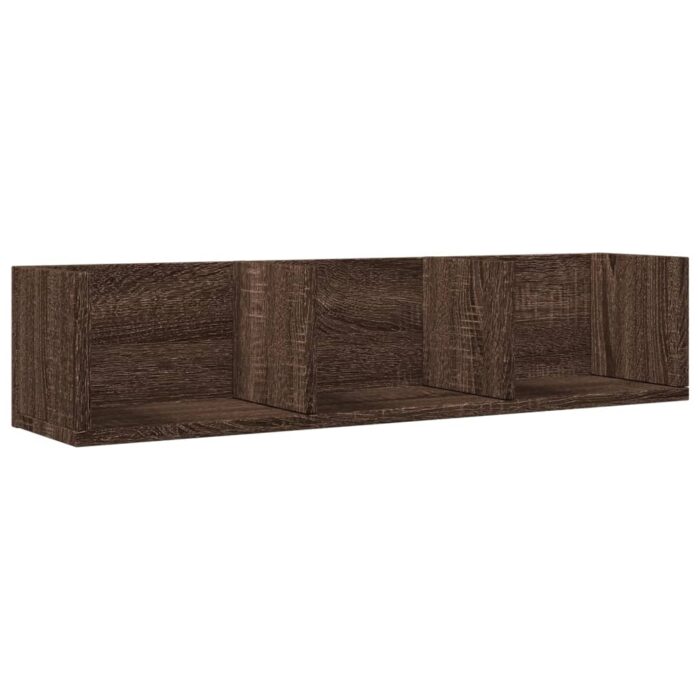 Armoires murales 2pcs chêne marron 75x18x16,5cm bois ingénierie – Image 4