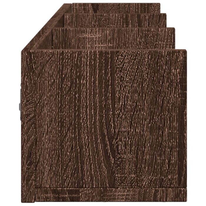Armoires murales 2pcs chêne marron 75x18x16,5cm bois ingénierie – Image 5