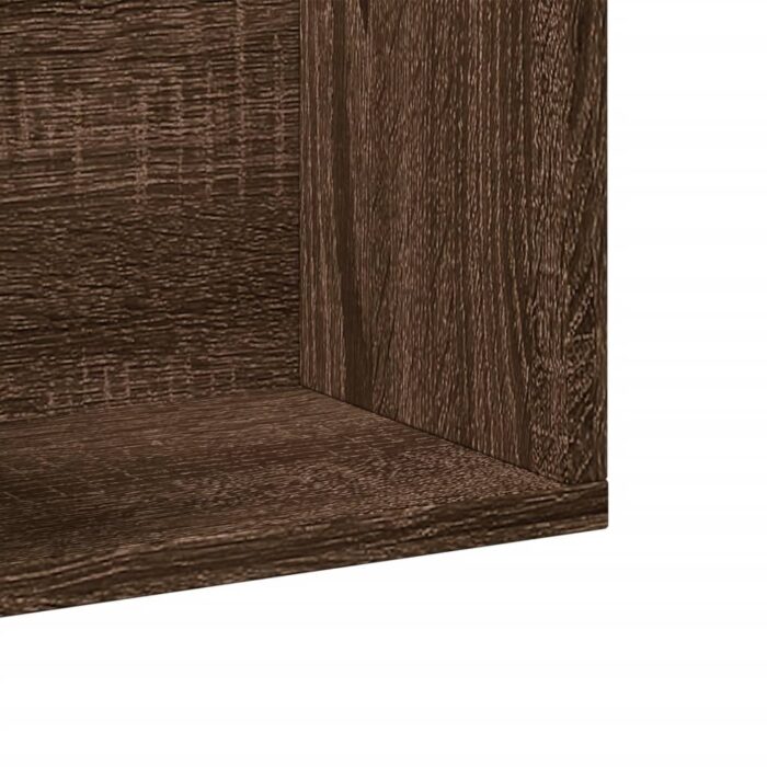 Armoires murales 2pcs chêne marron 75x18x16,5cm bois ingénierie – Image 7