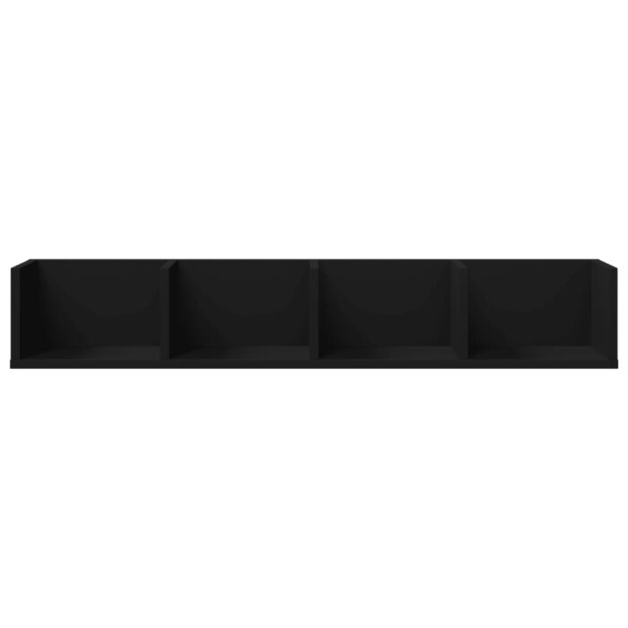 Armoires murales 2 pcs noir 99x18x16,5 cm bois d'ingénierie – Image 3
