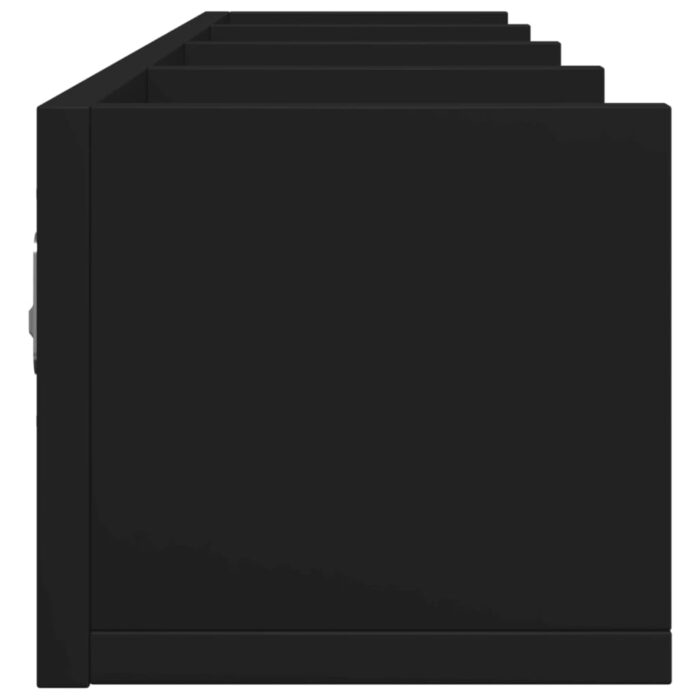Armoires murales 2 pcs noir 99x18x16,5 cm bois d'ingénierie – Image 5