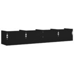 Armoires murales 2 pcs noir 99x18x16,5 cm bois d'ingénierie – Image 6