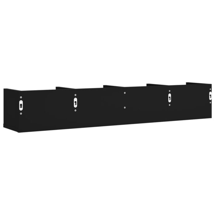 Armoires murales 2 pcs noir 99x18x16,5 cm bois d'ingénierie – Image 6