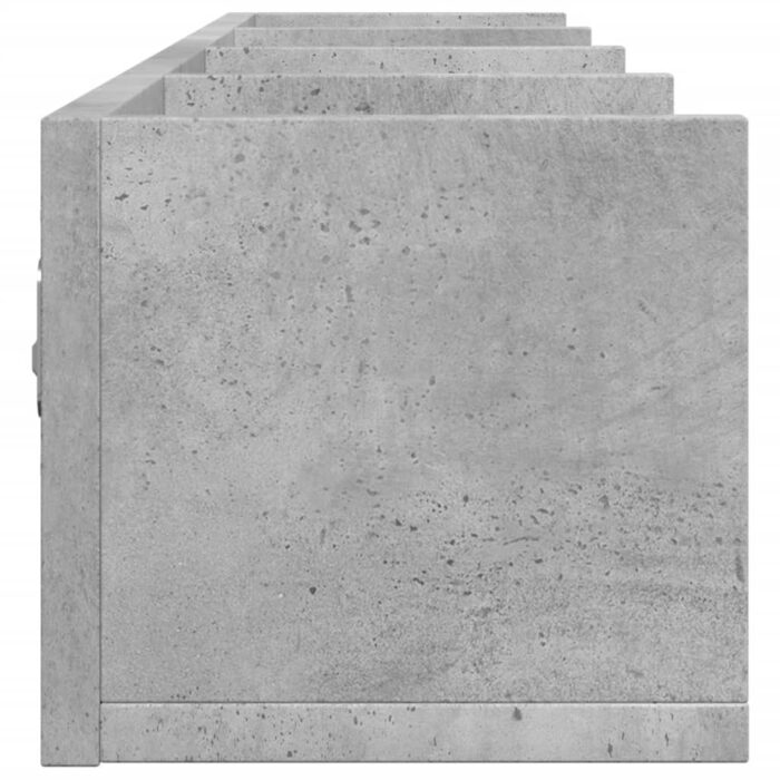 Armoire murale gris béton 99x18x16,5 cm bois d'ingénierie – Image 4