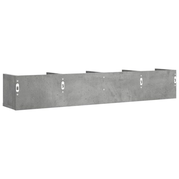 Armoire murale gris béton 99x18x16,5 cm bois d'ingénierie – Image 5