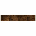 Armoires murales 2pcs chêne fumé 99x18x16,5cm bois d'ingénierie – Image 3