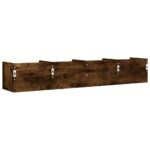 Armoires murales 2pcs chêne fumé 99x18x16,5cm bois d'ingénierie – Image 6