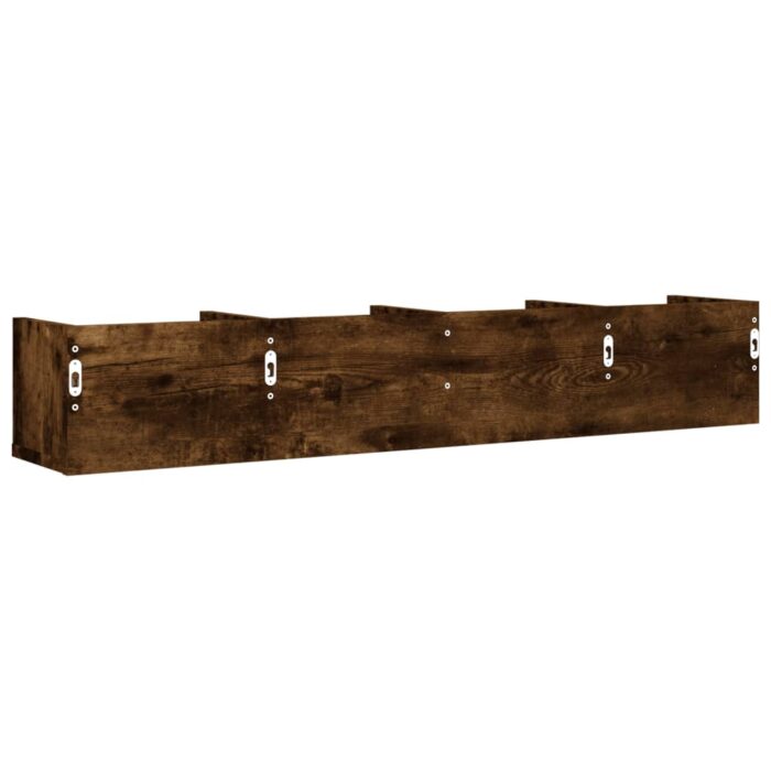 Armoires murales 2pcs chêne fumé 99x18x16,5cm bois d'ingénierie – Image 6