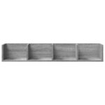 Armoires murales 2 pcs sonoma gris 99x18x16,5cm bois ingénierie – Image 3