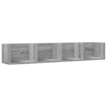 Armoires murales 2 pcs sonoma gris 99x18x16,5cm bois ingénierie – Image 4