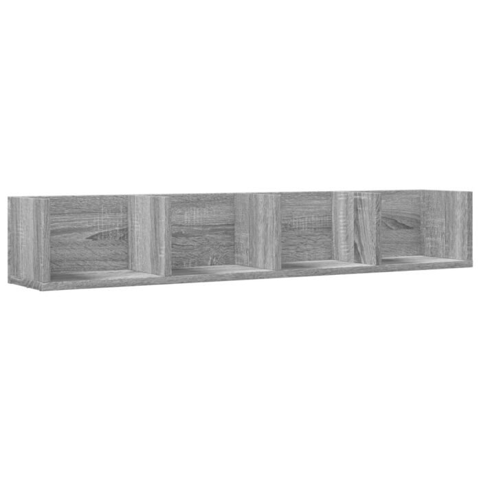 Armoires murales 2 pcs sonoma gris 99x18x16,5cm bois ingénierie – Image 4