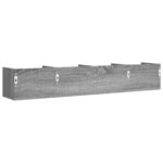 Armoires murales 2 pcs sonoma gris 99x18x16,5cm bois ingénierie – Image 6