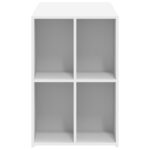 Bureau blanc 102x50x75 cm bois d'ingénierie – Image 3