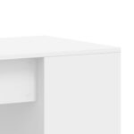 Bureau blanc 102x50x75 cm bois d'ingénierie – Image 5