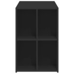 Bureau noir 102x50x75 cm bois d'ingénierie – Image 3