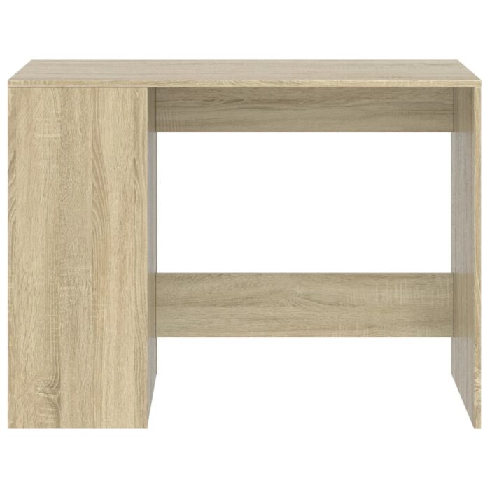 Bureau chêne sonoma 102x50x75 cm bois d'ingénierie – Image 2