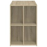 Bureau chêne sonoma 102x50x75 cm bois d'ingénierie – Image 3