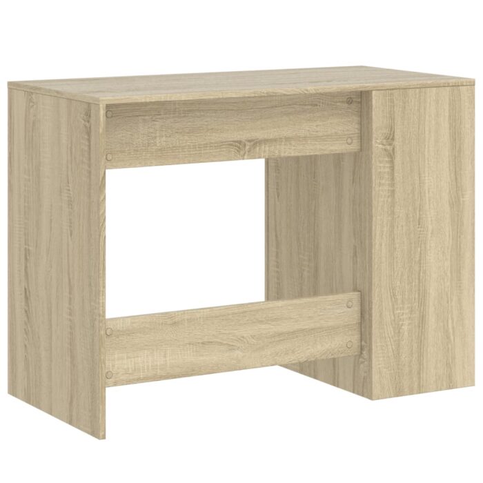 Bureau chêne sonoma 102x50x75 cm bois d'ingénierie – Image 4