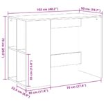 Bureau chêne sonoma 102x50x75 cm bois d'ingénierie – Image 7