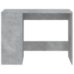 Bureau gris béton 102x50x75 cm bois d'ingénierie – Image 2