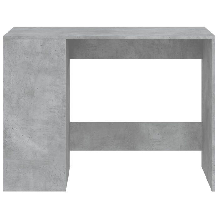 Bureau gris béton 102x50x75 cm bois d'ingénierie – Image 2
