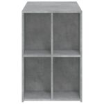 Bureau gris béton 102x50x75 cm bois d'ingénierie – Image 3