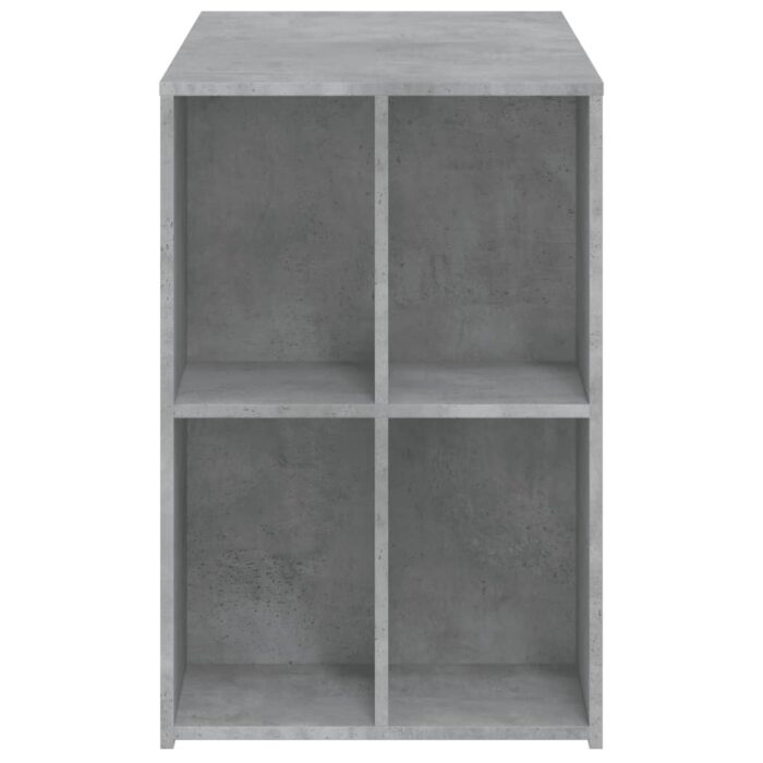 Bureau gris béton 102x50x75 cm bois d'ingénierie – Image 3