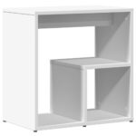Tables d'appoint 2 pcs blanc 50x30x50 cm bois d’ingénierie – Image 6
