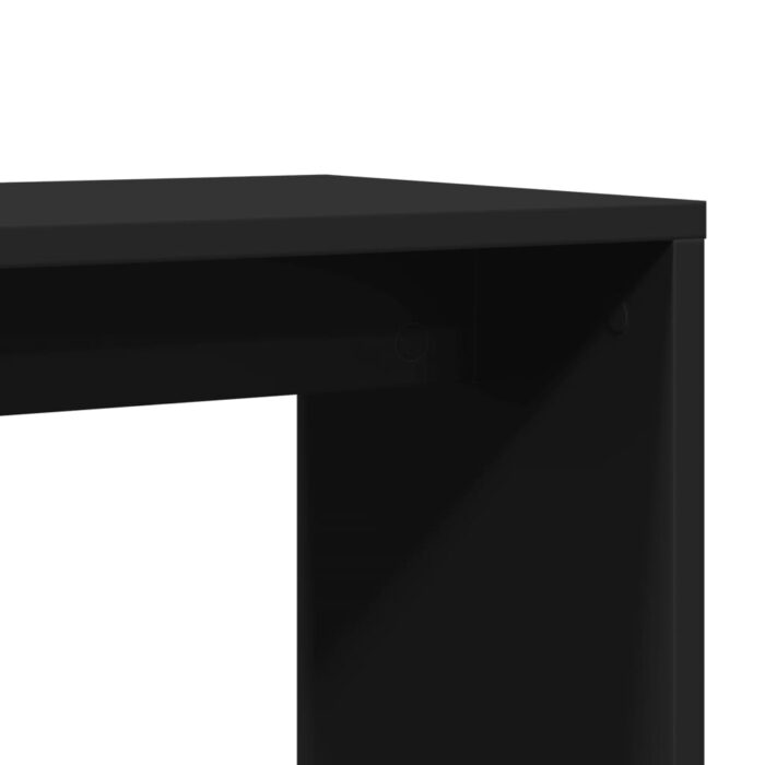 Table d'appoint Noir 50x30x50 cm Bois d'ingénierie – Image 6